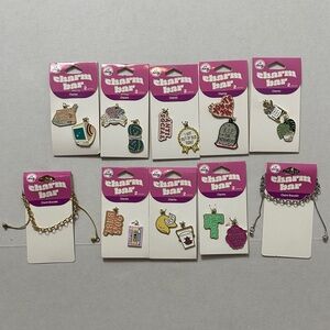 DIY Charm Bar Multicolor Enamel Charms and 2 Bracelets